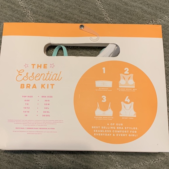 NEW Maidenform Girl Bra Kit sz Small 6/6x - 4 Bra styles - Picture 3 of 6